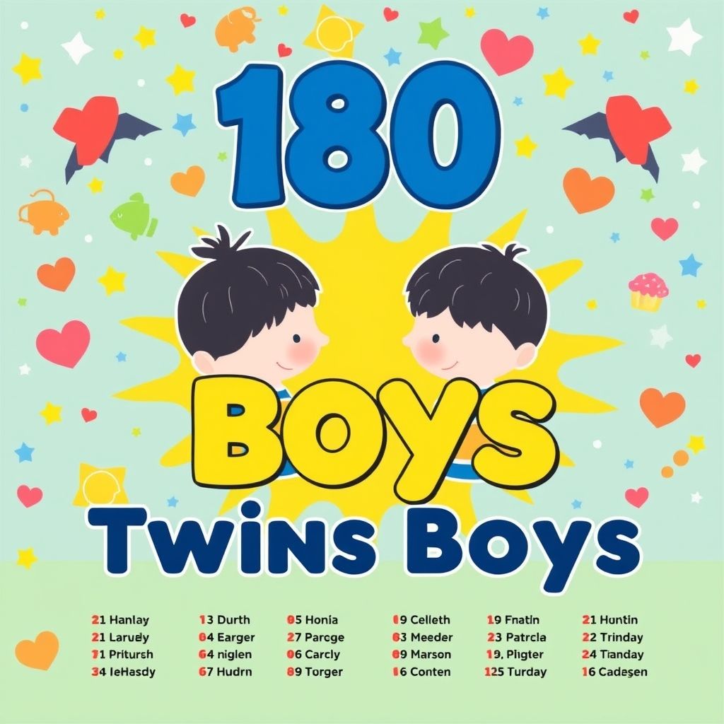 เคล็ดลับการตั้งชื่อคู่แฝดชายเพิ่มพลังบวก 180 แบบ